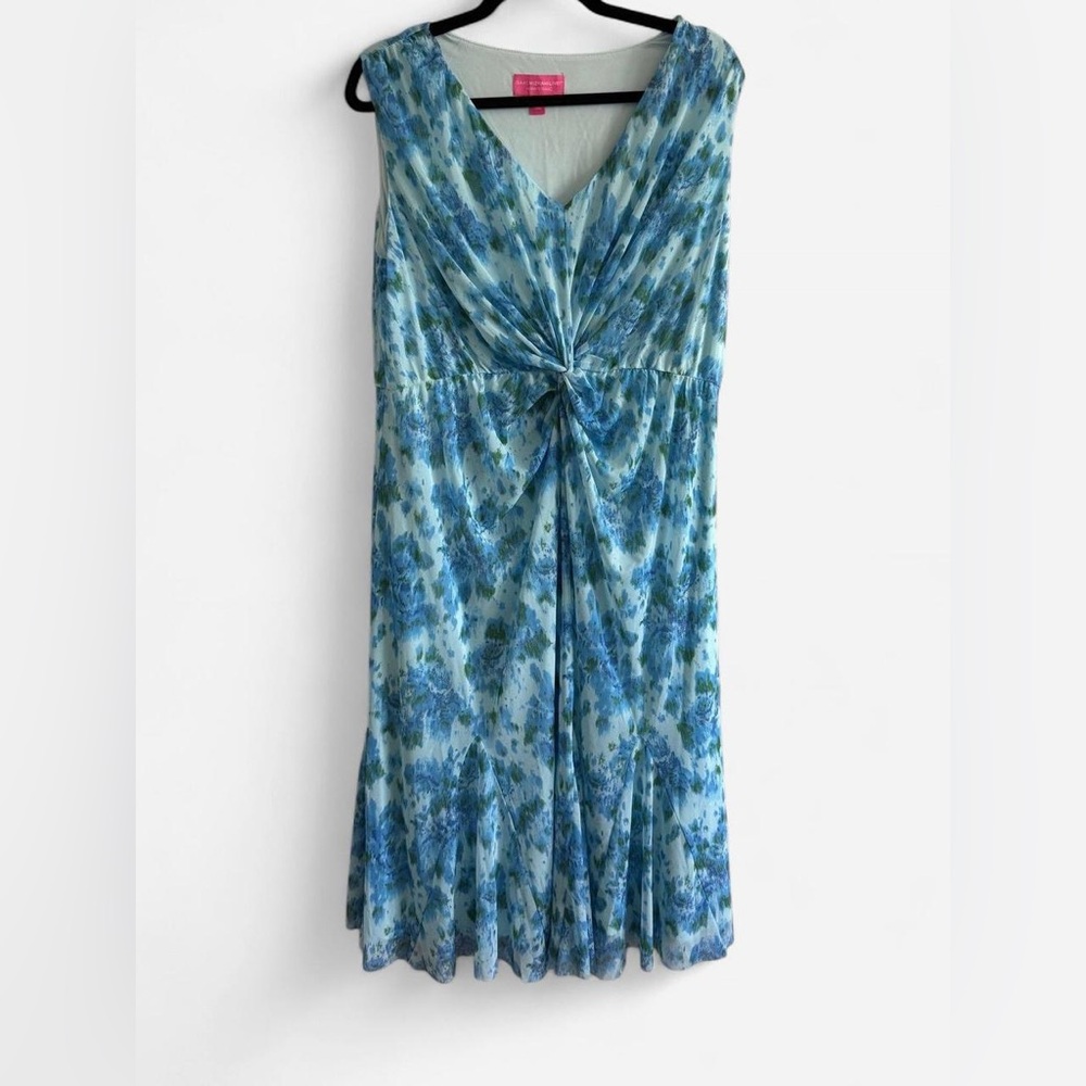 Isaac Mizrahi Live Blue Floral Dress